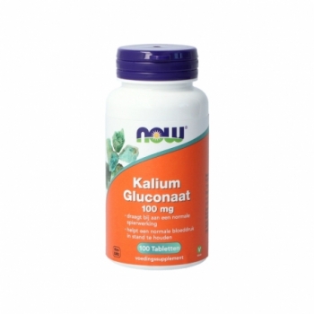 NOW Kalium gluconaat 100mg