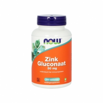 NOW Zink glucoraat 50mg