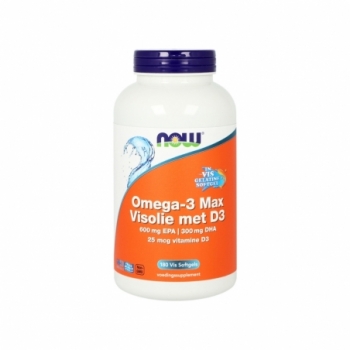 NOW Omega 3 max visolie D3...