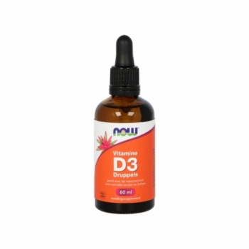 NOW Vitamine D3 druppels 400IE