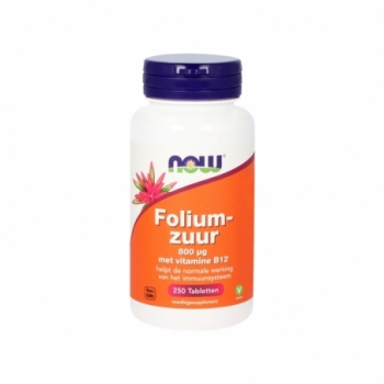 NOW Foliumzuur 800mcg