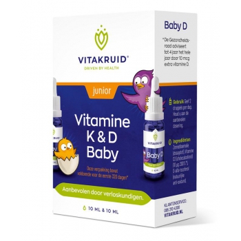 Vitamine K & D baby druppels 10 ml