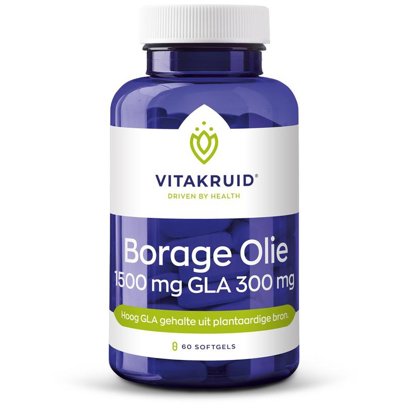 Borage Olie 1500 mg GLA 300 mg