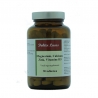 Dokter Lucas voedingssupplement Magnesium Calcium Zink Vitamine D3 90 tabletten in amberkleurige glazen pot met metalen deksel.