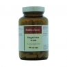 Dokter Lucas voedingssupplement Magnesium Oxide 300 mg 90 vegetarische capsules in amberkleurige glazen pot met metalen deksel.