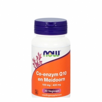 NOW Co-Q10 100mg met meidoorn