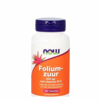 NOW Foliumzuur 800mcg