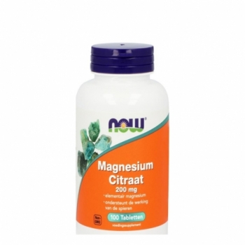 NOW Magnesium citraat 200mg