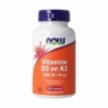 NOW Vitamine D3 en K2 - 1000 IE 45 mcg